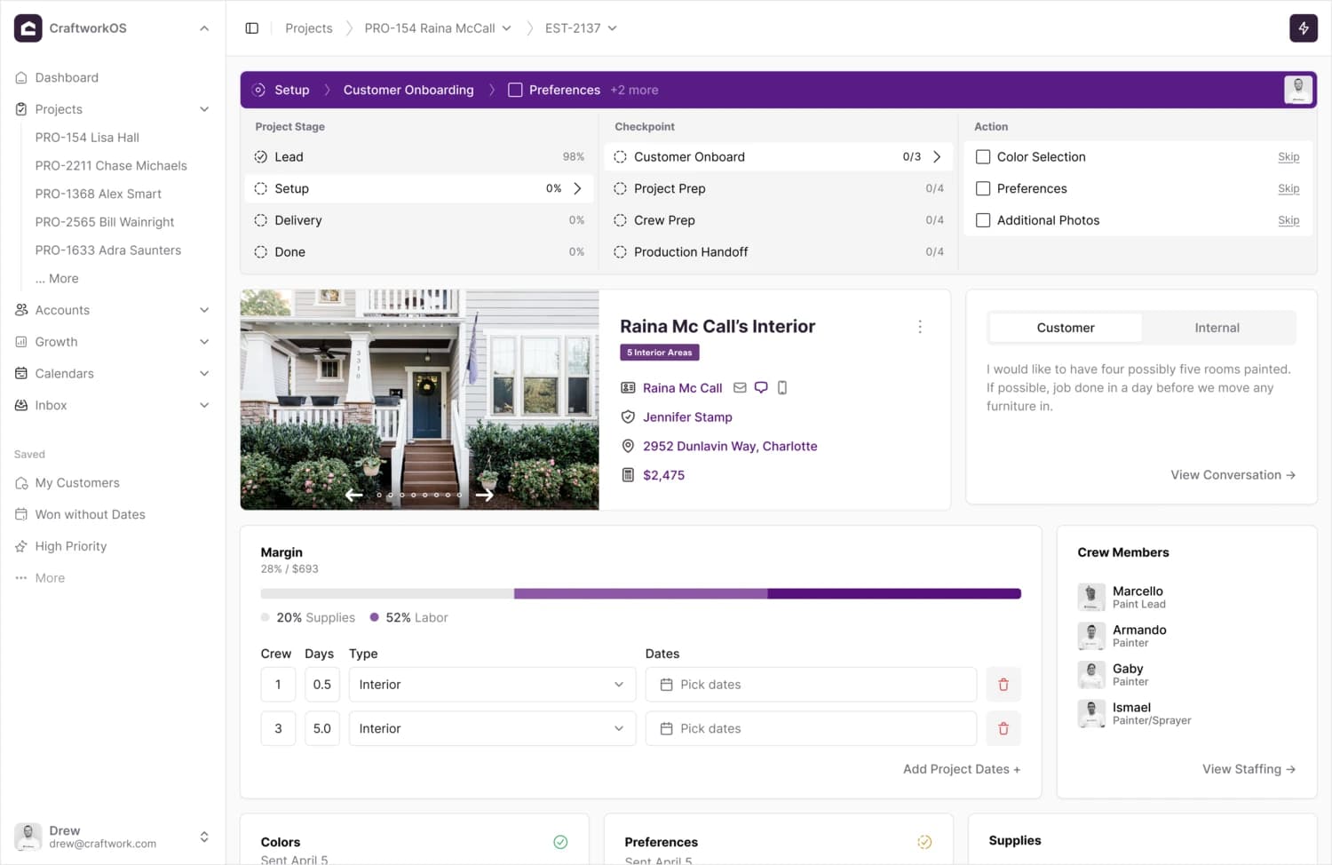 Project stage - Lead